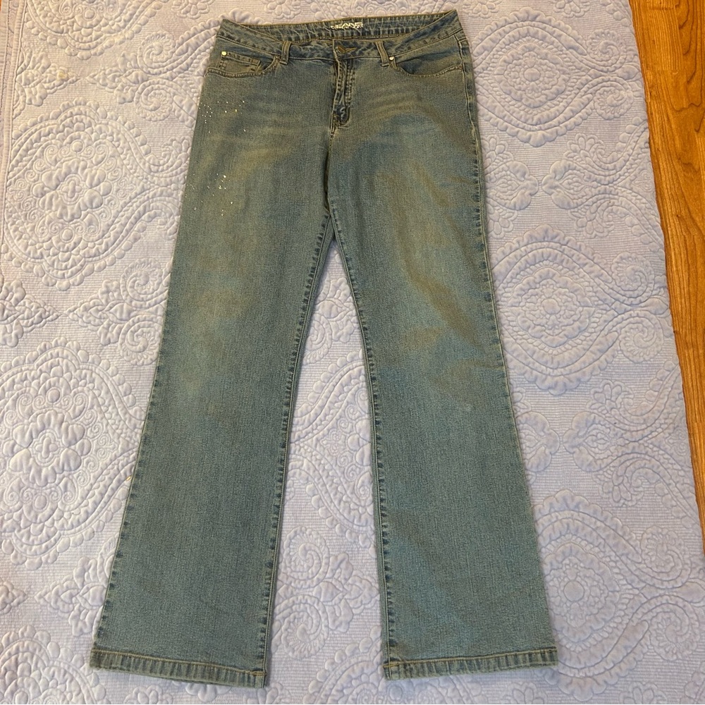 Votre Nom Jeans with rhinestone.  Size 12